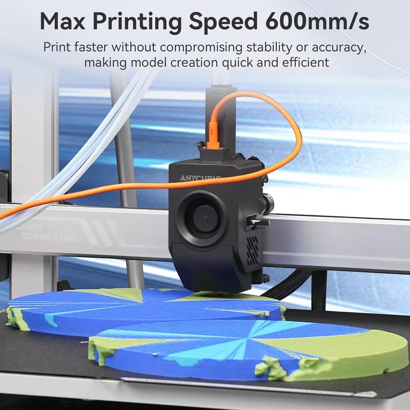 UniTak3D Upgraded Kobra 3 Max Combo Quick-Swap 0.4mm Hardened Steel Nozzle,High Flow&High Speed Print Head Extruder Hotend Kit Compatible with Anycubic Kobra 3 Max/Kobra 3 Max Combo 3D Printers - Image 5